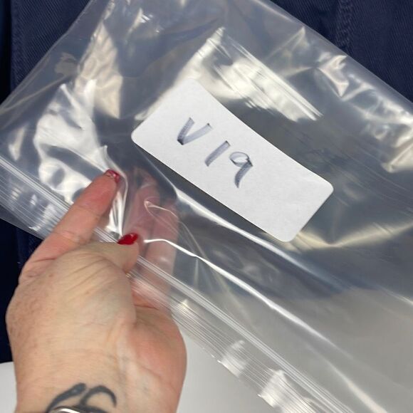 Vintage Lands End Womens Notched 3-Button Front Single Breasted Coat Blue 12 - Picture 11 of 11